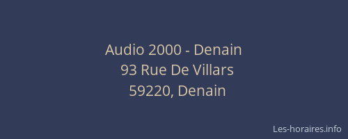 Audio 2000 - Denain