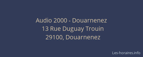Audio 2000 - Douarnenez
