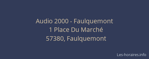 Audio 2000 - Faulquemont