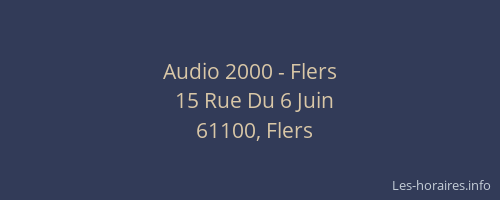 Audio 2000 - Flers