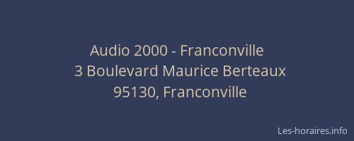 Audio 2000 - Franconville
