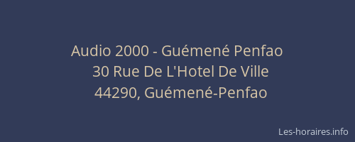 Audio 2000 - Guémené Penfao