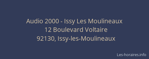 Audio 2000 - Issy Les Moulineaux