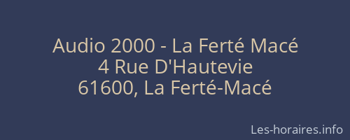 Audio 2000 - La Ferté Macé