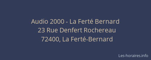 Audio 2000 - La Ferté Bernard