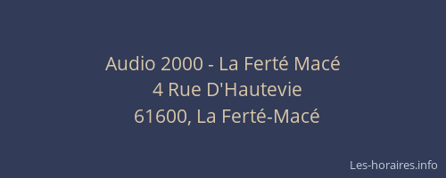 Audio 2000 - La Ferté Macé