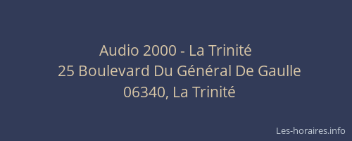 Audio 2000 - La Trinité