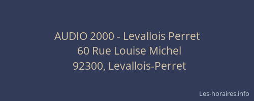 AUDIO 2000 - Levallois Perret