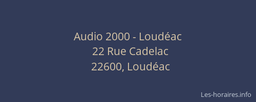Audio 2000 - Loud&eacute;ac