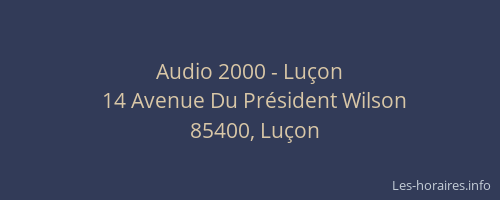 Audio 2000 - Luçon