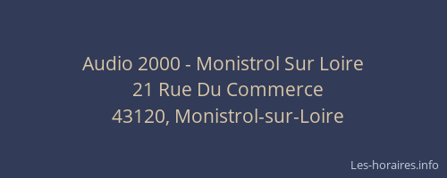 Audio 2000 - Monistrol Sur Loire
