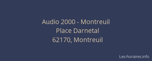 Audio 2000 - Montreuil