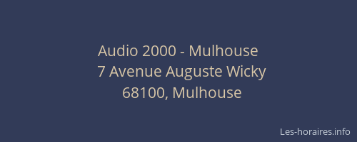 Audio 2000 - Mulhouse