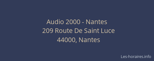 Audio 2000 - Nantes