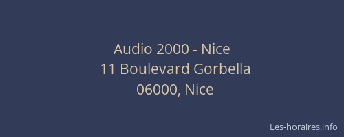 Audio 2000 - Nice