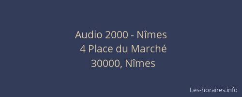 Audio 2000 - Nîmes