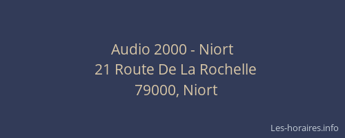 Audio 2000 - Niort