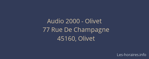 Audio 2000 - Olivet