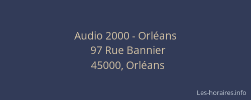 Audio 2000 - Orléans