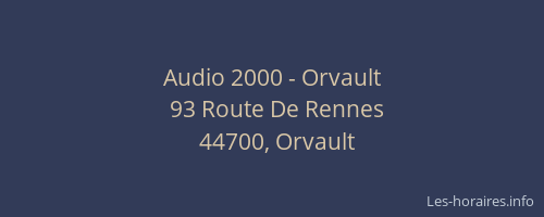Audio 2000 - Orvault