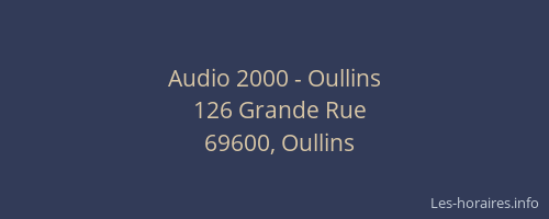 Audio 2000 - Oullins