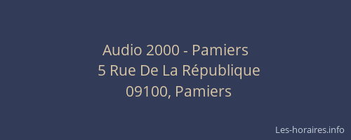 Audio 2000 - Pamiers