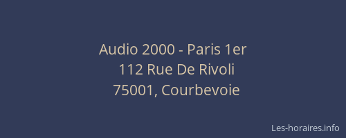Audio 2000 - Paris 1er