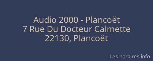 Audio 2000 - Plancoët