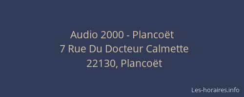 Audio 2000 - Planco&euml;t