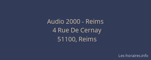 Audio 2000 - Reims