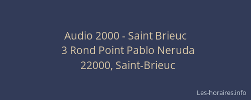 Audio 2000 - Saint Brieuc