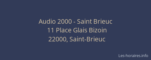 Audio 2000 - Saint Brieuc