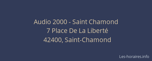 Audio 2000 - Saint Chamond