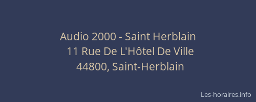 Audio 2000 - Saint Herblain