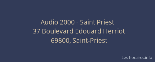 Audio 2000 - Saint Priest