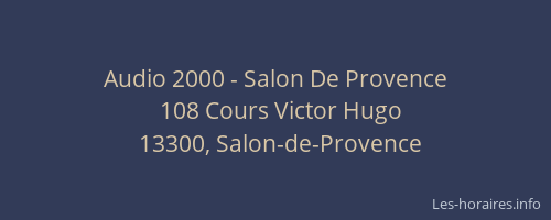 Audio 2000 - Salon De Provence