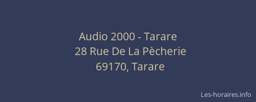 Audio 2000 - Tarare