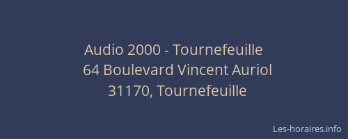 Audio 2000 - Tournefeuille
