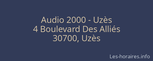 Audio 2000 - Uzès