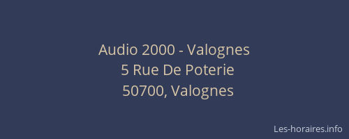Audio 2000 - Valognes