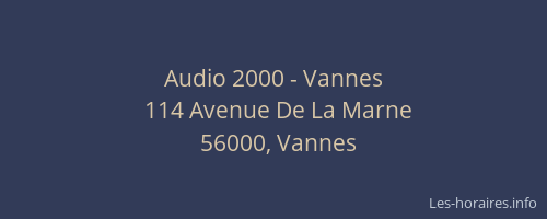 Audio 2000 - Vannes