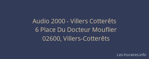 Audio 2000 - Villers Cotterêts