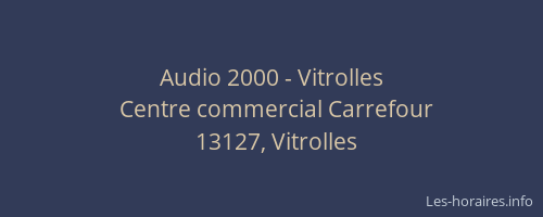 Audio 2000 - Vitrolles