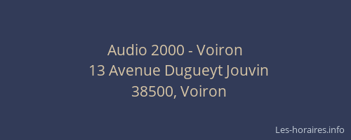 Audio 2000 - Voiron