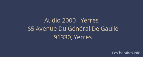 Audio 2000 - Yerres