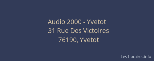 Audio 2000 - Yvetot