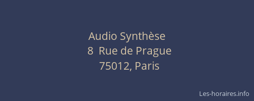 Audio Synthèse
