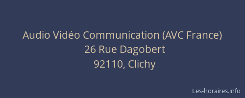 Audio Vidéo Communication (AVC France)