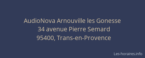 AudioNova Arnouville les Gonesse