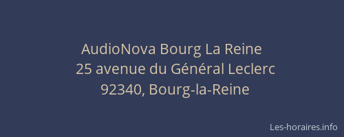 AudioNova Bourg La Reine